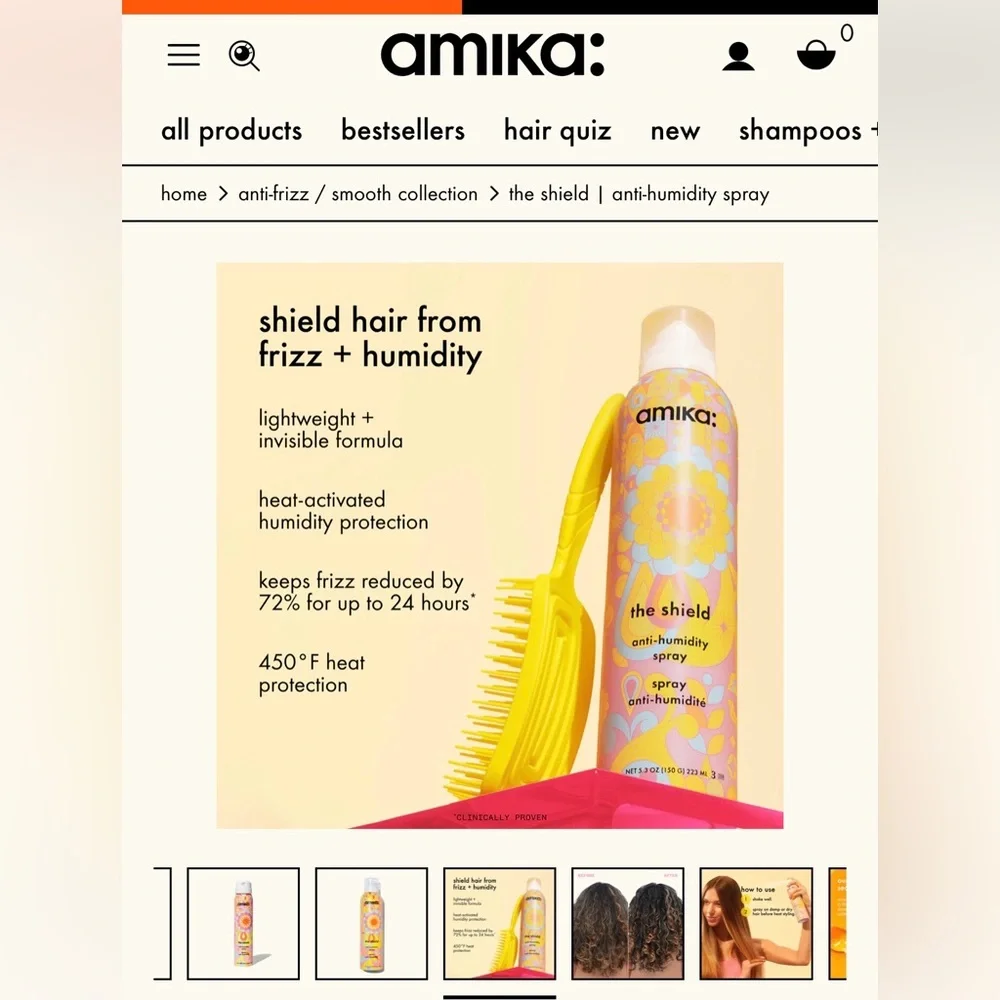 NEW Amika ‘The Shield’ Anti-Humidity Spray
